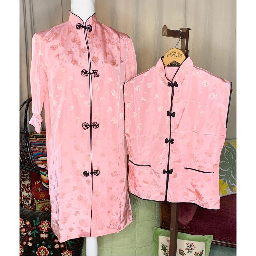 Satin Coat and Blouse